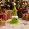 Seasonal Decorative Hanging Items Christmas Tree Green Haired Plush Ornament, Stuffed Animal Doll Dwarf Indoor Outdoor Holiday Decor Figurine, Festive