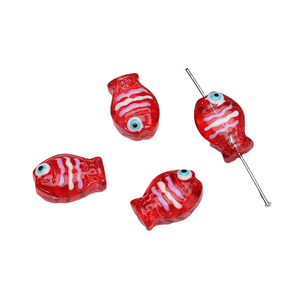 

14x10 мм хрустальные стеклянные бусины, свободные разделители, милые бусины-рыбы для изготовления ювелирных изделий, браслет, ожерелье красный