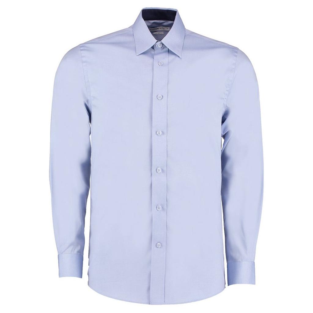 Kustom Kit Mens Contrast Premium Oxford Shirt