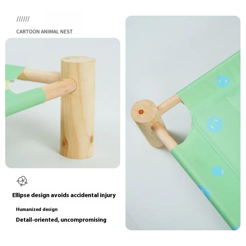 Summer Pet Ice Cushion Bed Dog Bed Cat Wooden Base Cooling Mat Comfortable Camp Bed for Pets