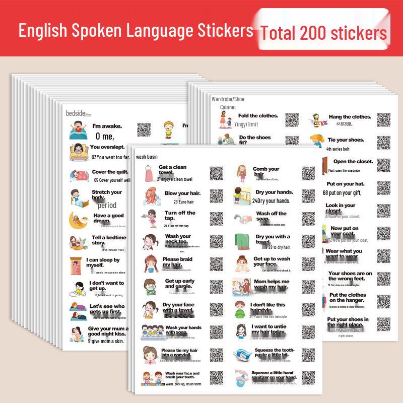 

Водонепроницаемые липкие заметки на английском языке для дошкольного образования