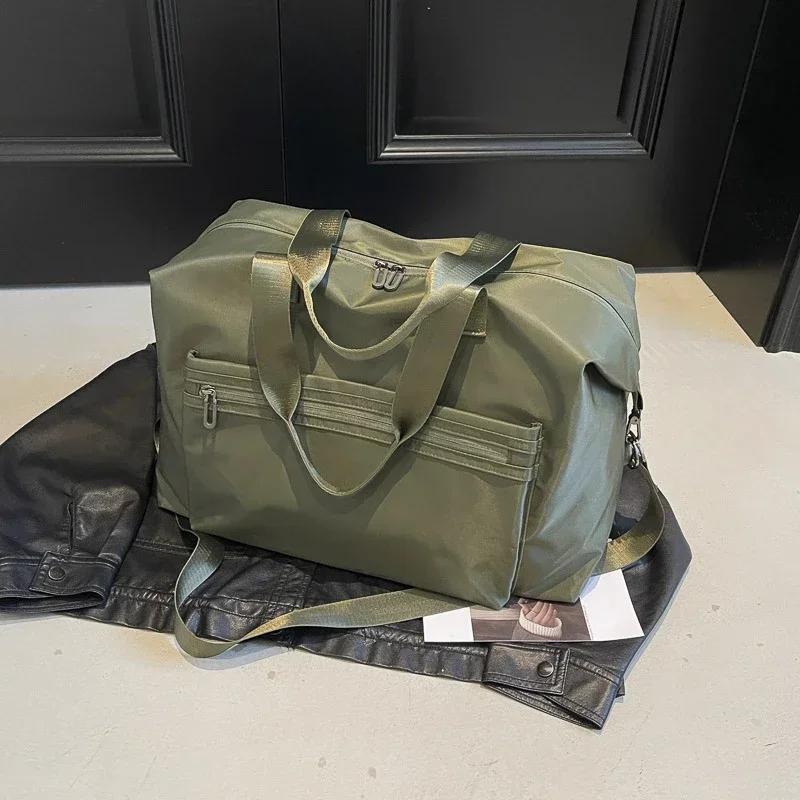 Zipper Large Capacity  Monochromatic  Versatile  Casual  Crossbody Bags  Soft  Commuter  Shoulder  Travel