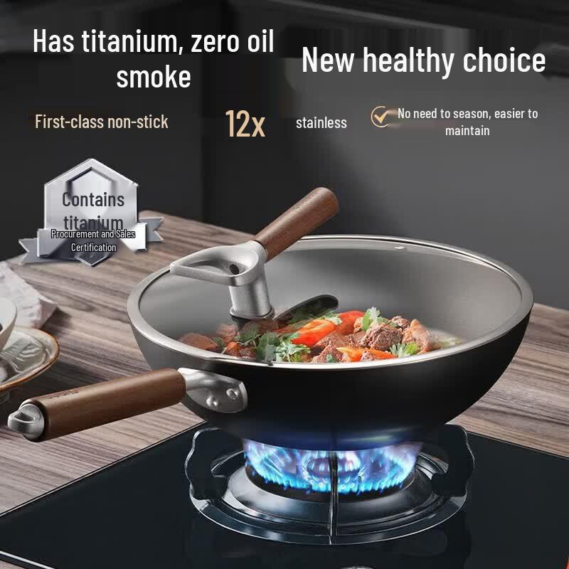 Supor 30cm Titanium Iron Non-stick Wok