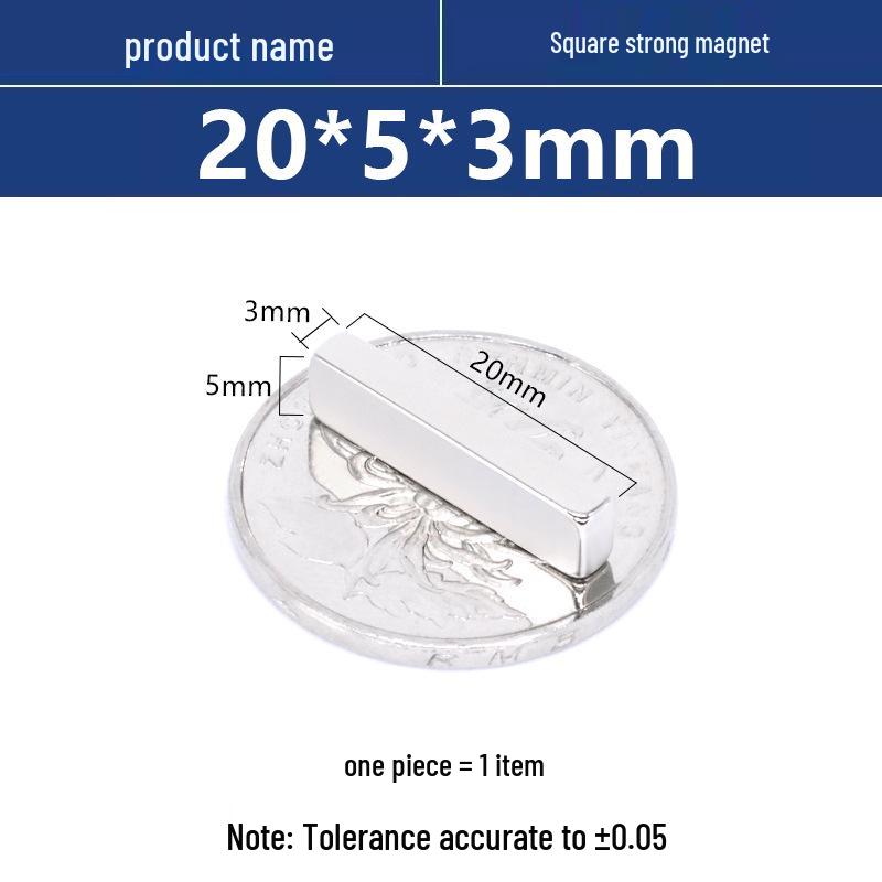 N52 Neodymium Iron Boron Square Magnet – Strong Rare Earth Permanent Magnet