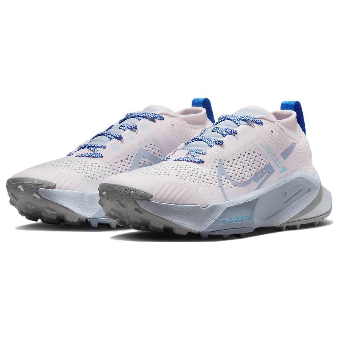 Женские кроссовки Nike ZoomX Zegama Pearl Pink Blue Whisper кокосово-молочного цвета — фото 3