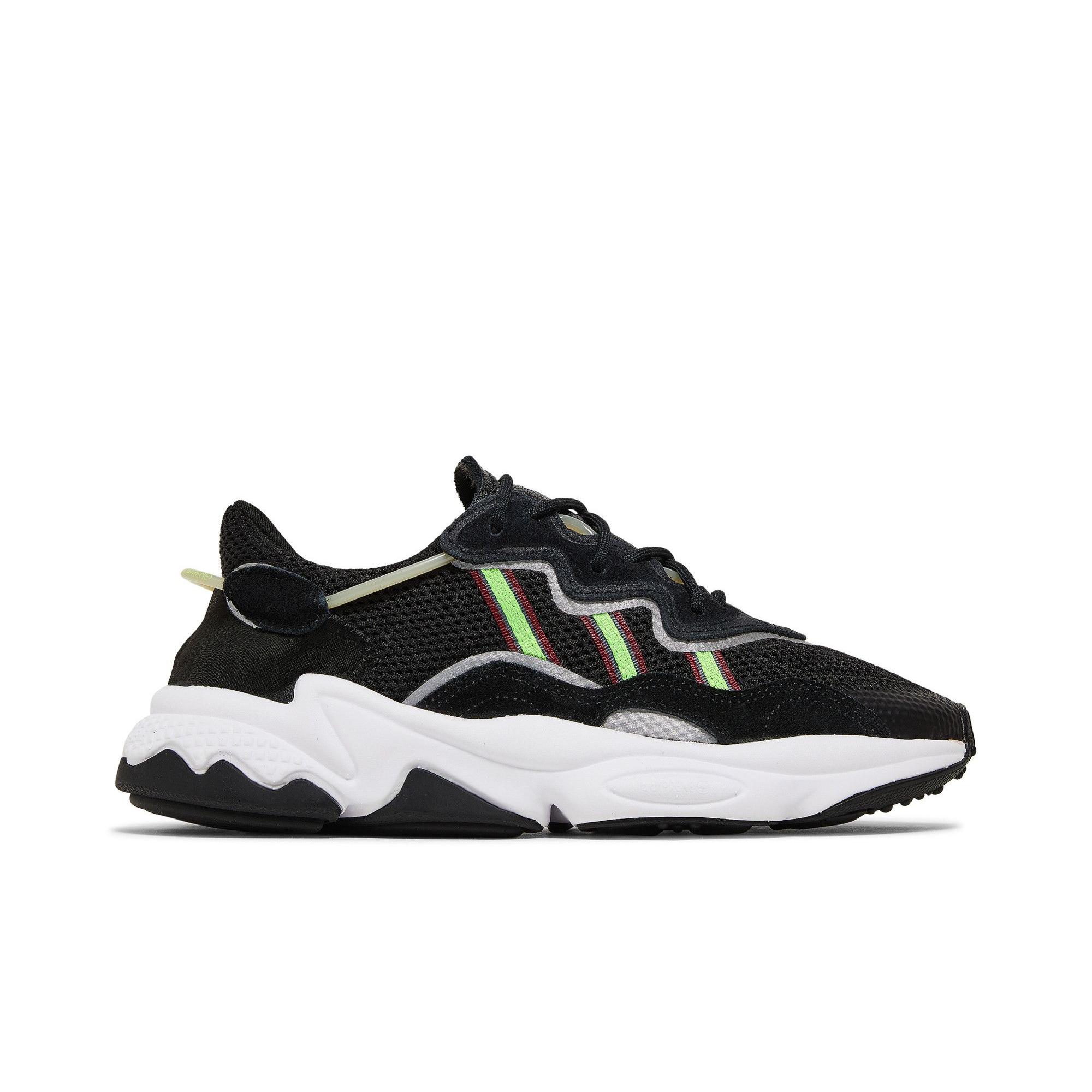Adidas Womens Ozweego `Black Solar Green`