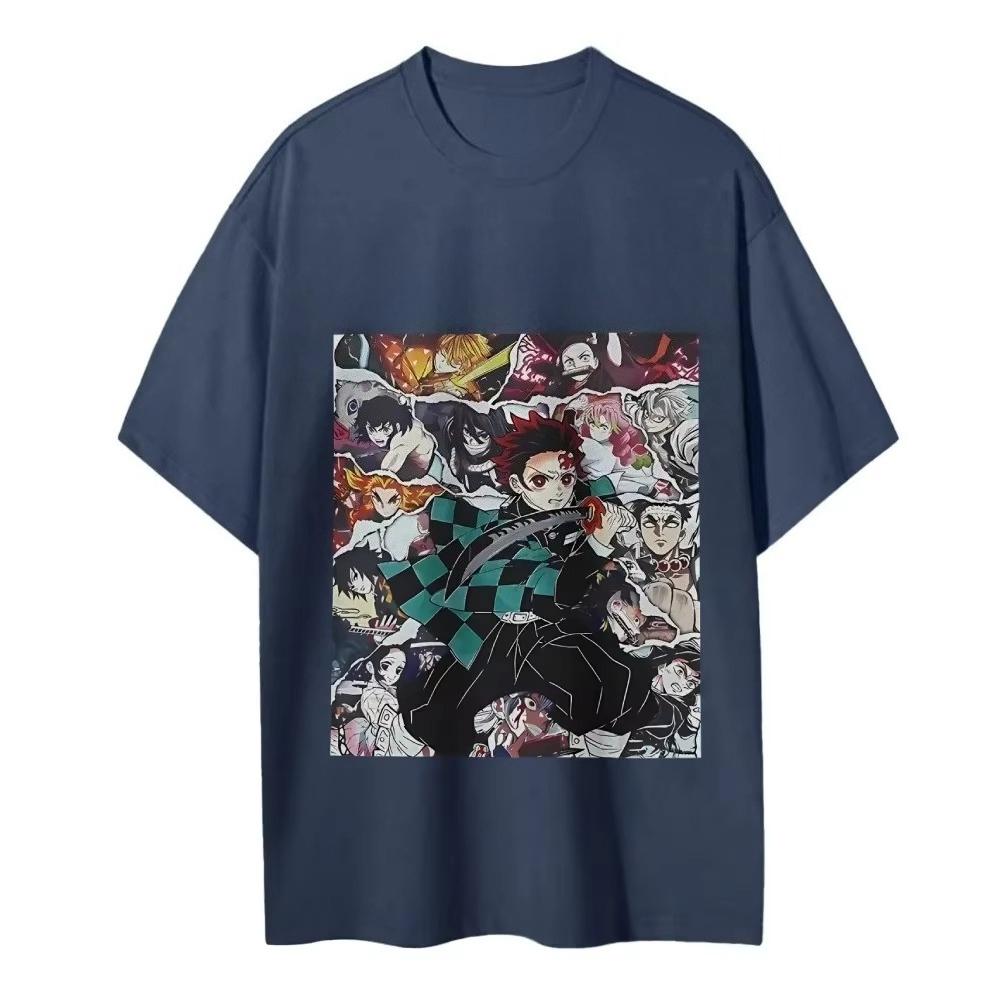 Demon Slayer Japanese Anime Classic Characters Sports Casual Short-sleeved Comfortable Popular Top Autumn and Winter Innerwear