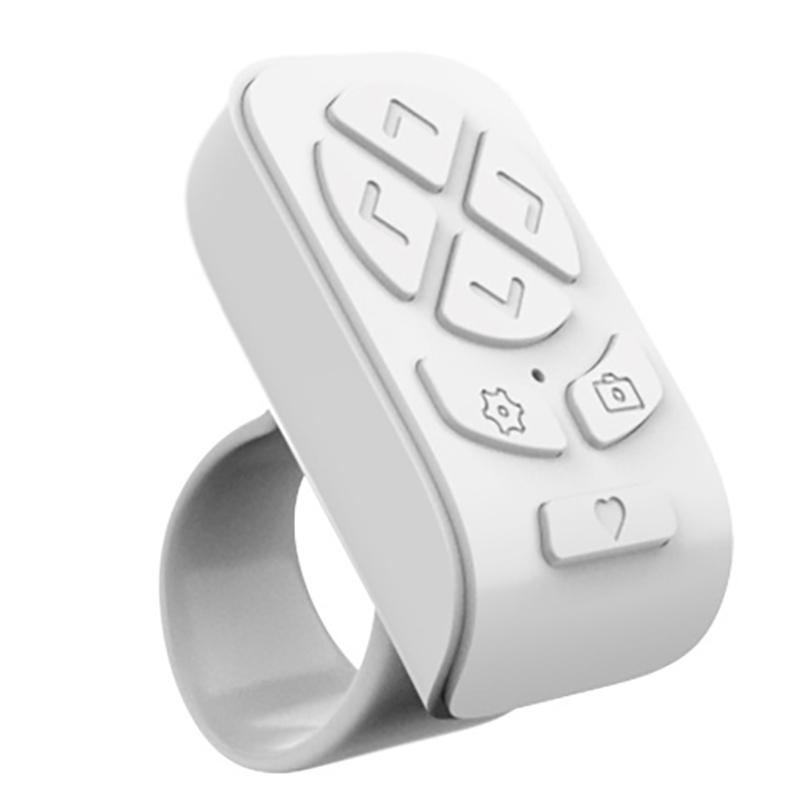 

Remote Control For Page Turner For Kindle App Bluetooth Camera Video Recording Remote Scrolling For All Phones белый
