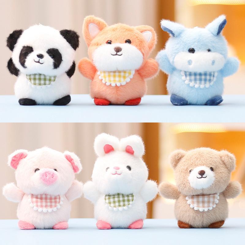 Plush Toy Panda With Pp Cotton Filling Keychain For Kids Room Accessory Gift