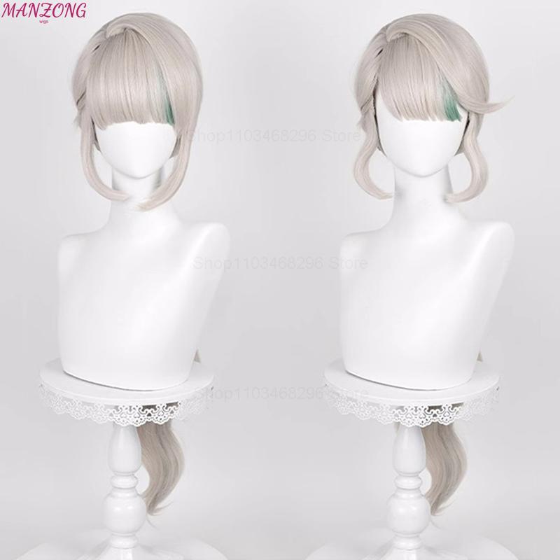 Lynette Cosplay Wig Impact Fontaine Cosplay Wig Anime Heat Resistant Synthetic Wigs + Wig Cap