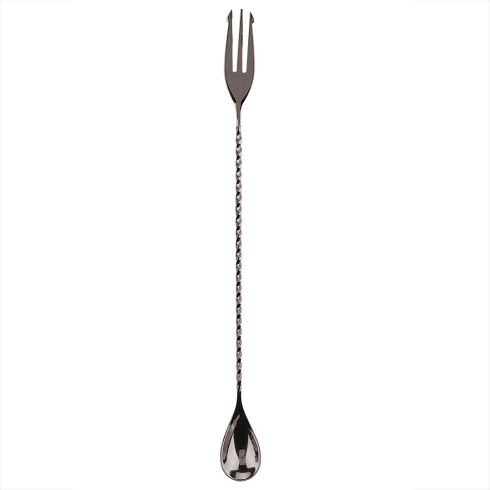 2Pcs Rustless Steel Mixing Spoon Dual Head Bar Spoon Bar Spoon Stirrer  For Beverage Layering