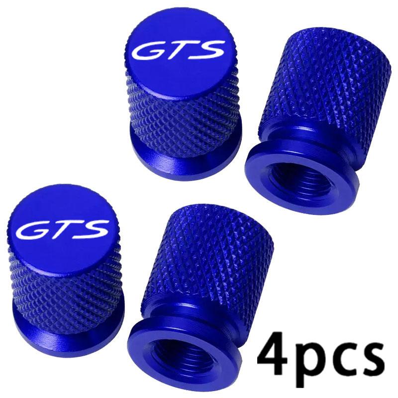 Car Wheel Tire Valve Caps For Porsche GTS Series 911 918 992 GTS 718 Boxster Cayman GTS Panamera Taycan GTS Cayenne Macan GTS