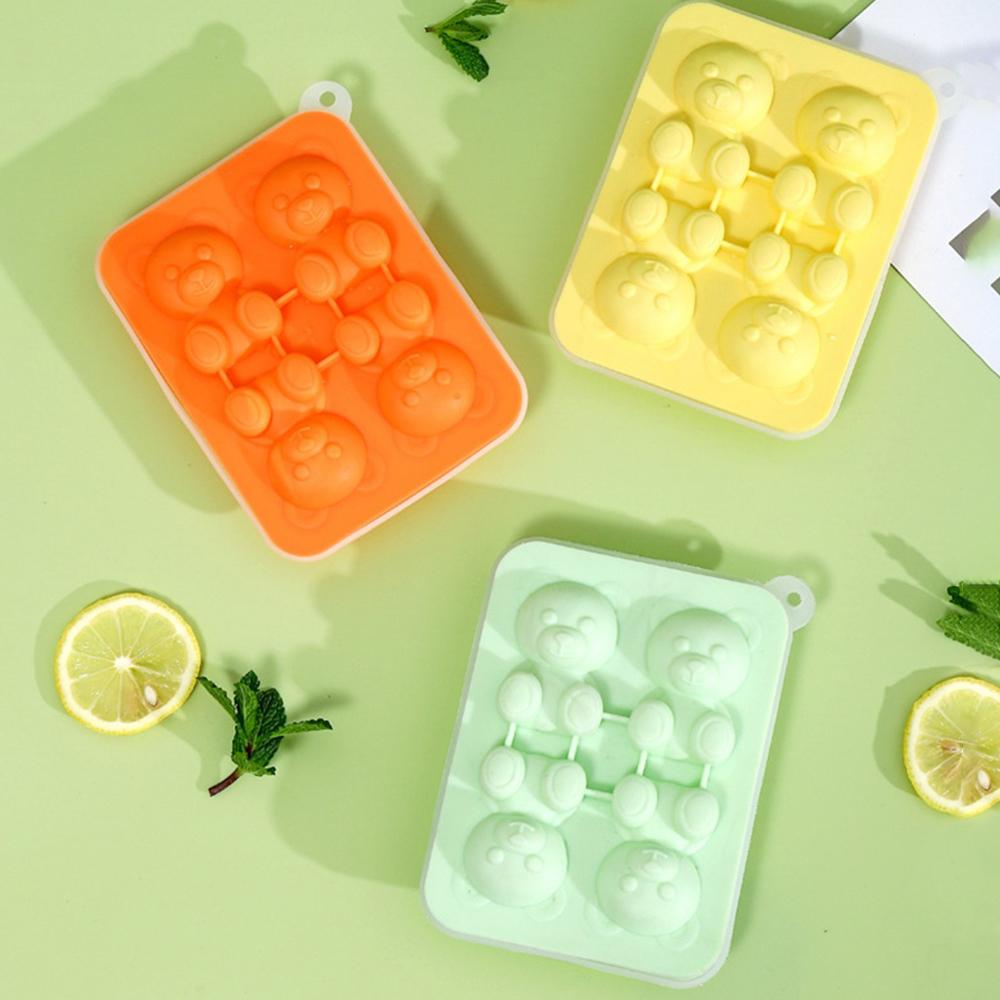 Ice Mold Bear Ice Cream Silicone Ice Ice Box Easy Demoulding Summer Ice Tray