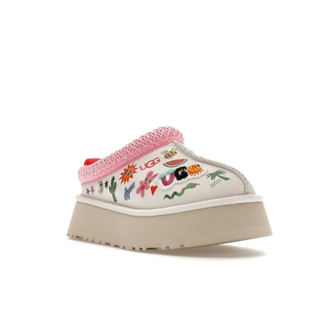 UGG Tazz Slipper Pop Sketch Dámské tenisky Růžové Bílé 1155751-WHT