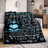 1PC Love Declaration, Romantic Gift Print Blanket, Soft Throw Blanket - Warm & Cozy for Couch, Bed, Office, and Travel Yy250912218