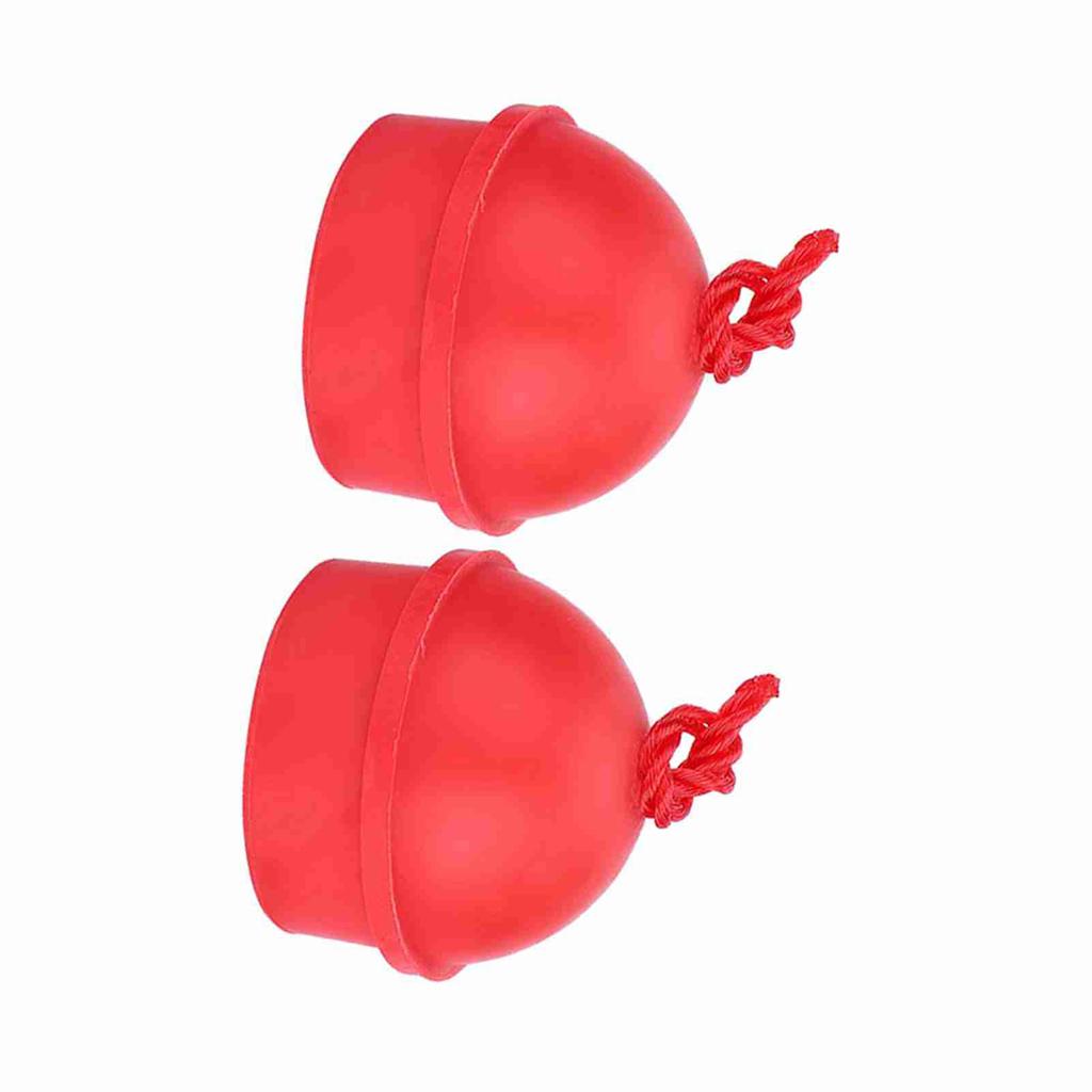 2pcs No Slip Cue Tip Chalk Billiard Pool Cue Chalk Holder with Cord for Snooker Pool (Black)