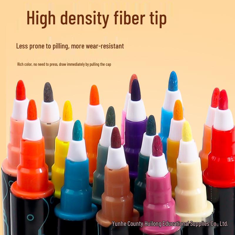 Acrylic Double-headed Waterproof Quick-dry Art Markers - 36 Colors