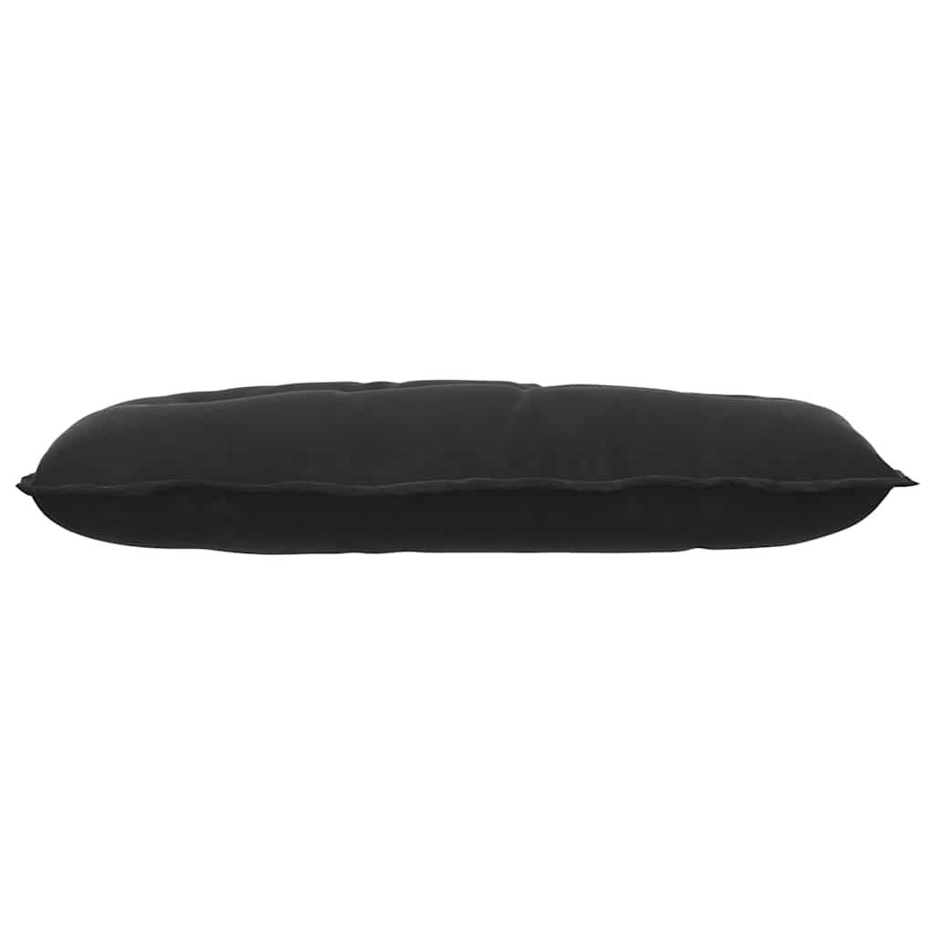 Back Cushion Black 100 x 50 cm Cord Fabric