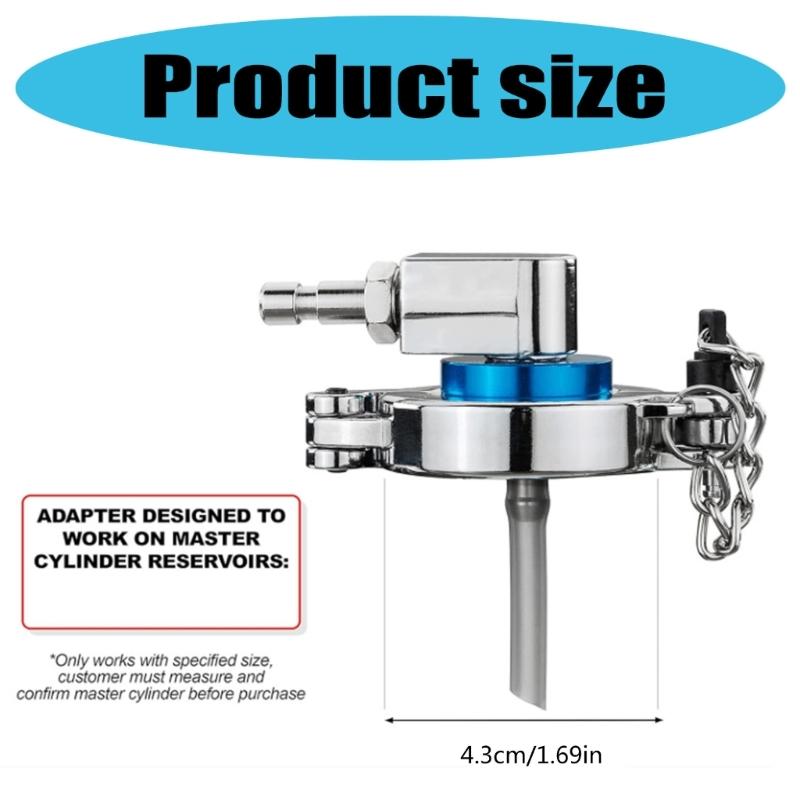 Cylinder Adapter Works with Manual Brake Fluid Bleeder for Car 43mm Brake Bleeder Adapter Repair Tool