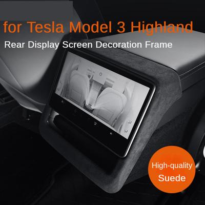 For Tesla Model 3 Highland 2024 Rear Display Screen Trim Cover Rear Air Conditioning Outlet Decor Protector Modified Accessories