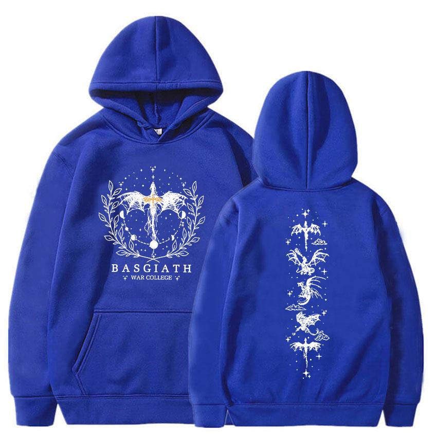 Basgiath War College Hoodies Onyx Storm Dragon Rider Sweatshirts Book Printing Sudaderas Long Sleeve Women Men Clothing