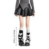 Breathable Heart Knitted Leg Warmers Spider Y2k Bow Leg Socks JK Sweet Lolita Boots Cover Autumn/Winter