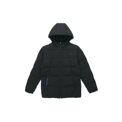 Doudoune Courte Décontractée à Capuche Homme Vestes Standard-Noir AYMQ055-1