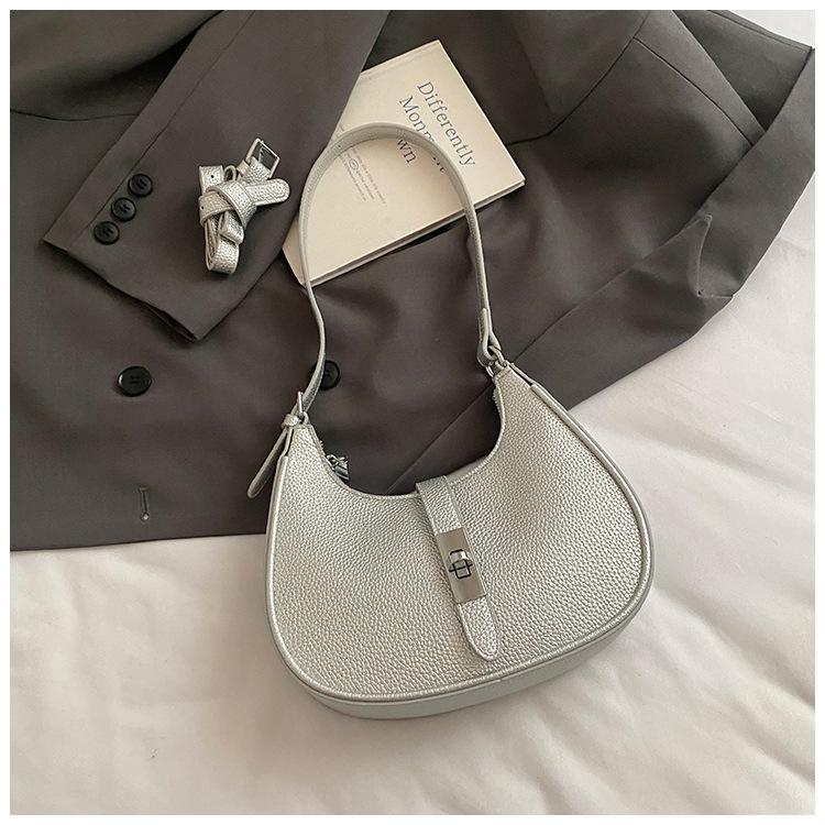 Simple Casual Daily Shoulder Bag Women's 2025 Summer New High-end Texture Messenger Dumpling Bag