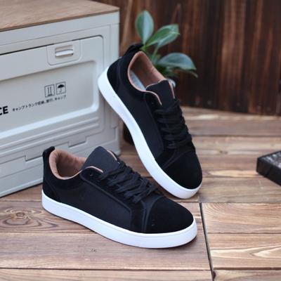 Frühling und Herbst neue leichte Luxusmode vielseitige atmungsaktive Herren-Trendschuhe Low-Top-Schuhe mit weicher Basisplatte rote Sohle Buchstaben