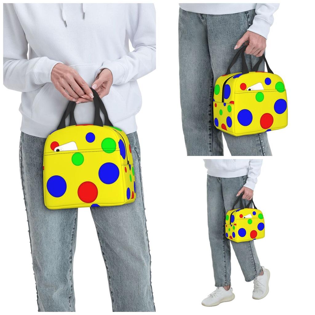 Spotty Bag Mr Tumble's Spotty Insulated Lunch Bag for Women Office Cooler Thermal Food Box Tote Portable Lunch Boxes Container
