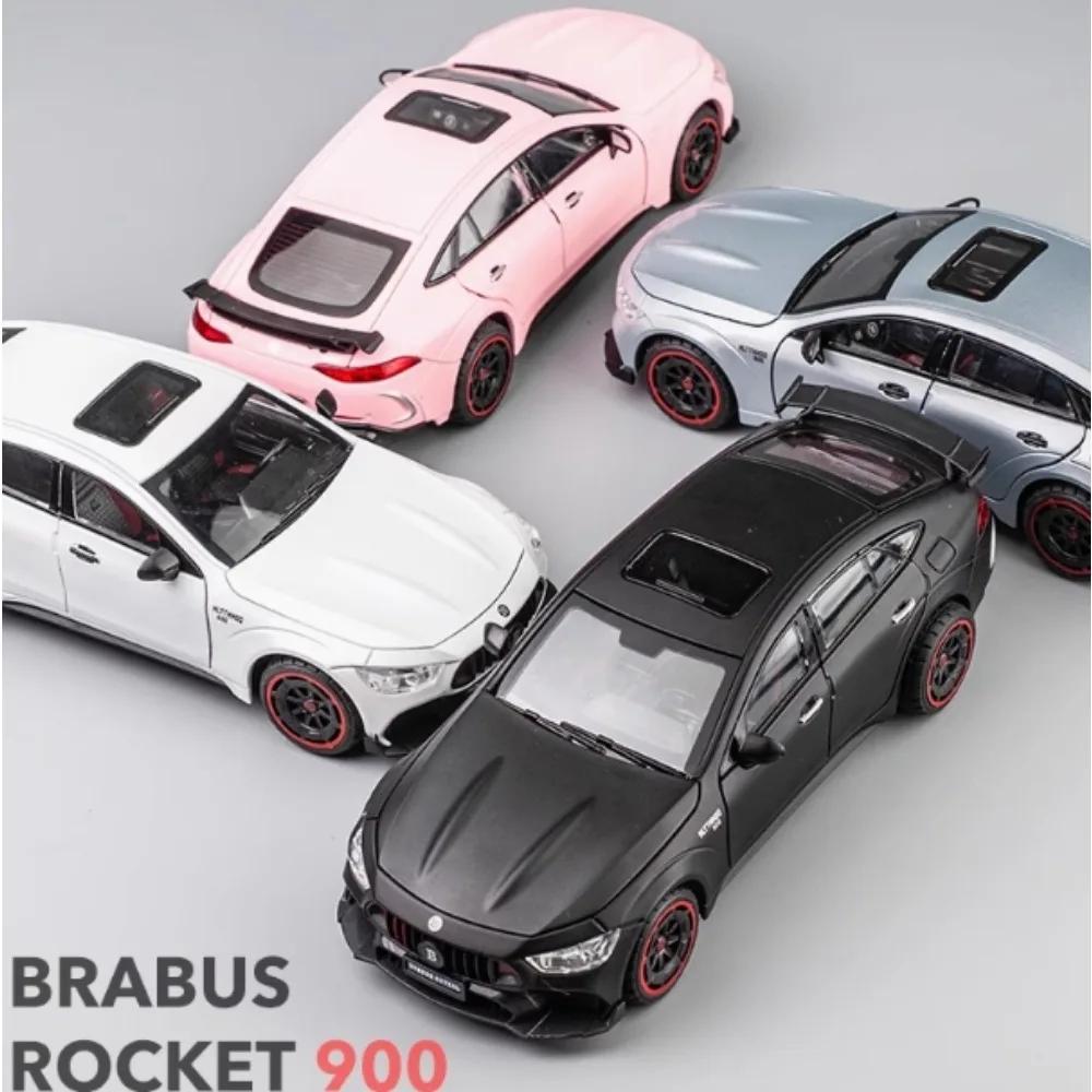 1:24 Металевий Імітаційний Brabus 900 AMG GT63 Сплавний Іграшковий Автомобіль Модель Колекція Автомобільні Прикраси 6 Відкривних Дверей Складні Бічні Дзеркала