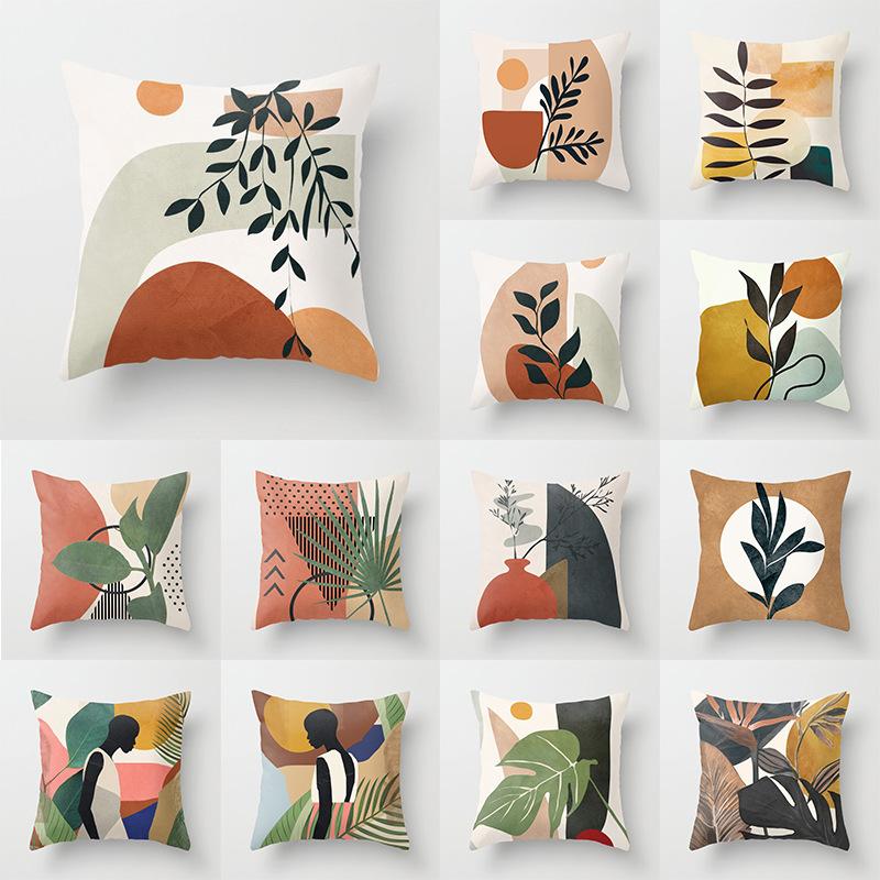 Modern Minimalist Nordic Abstract Geometric Portrait Pillow Case Home Sofa Pillow Cushion Cover