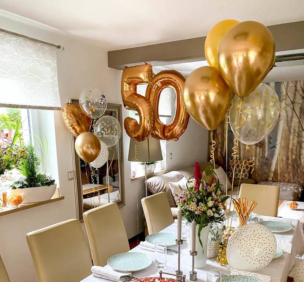 Balon Foliowy Cyfra 5, Złota, 66 Cm Grabo