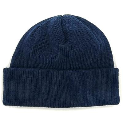 IN Comfortable Knit Made In Acrylic Watch for Men and Women [yokoamiMADE JAPAN] Hat, Japan, Beanie, Stretchy, Comfortable, (Navy)
