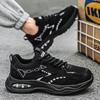 Men's shoes autumn air cushion shock absorption men's sports casual shoes mesh breathable running thick sole heightening dad shoes 2025