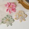 Lotus Flower Patch Realistic Embroidered Floral Applique Lotus Flower Iron On Patch Embroidery Patch for Jackets Backpacks Hats Bags and DIY Craft