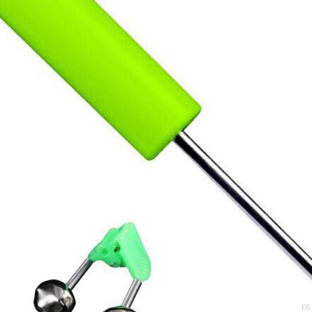 Support de Canne à Pêche Piquet de Sol Léger Démontable avec Clochettes Support pour