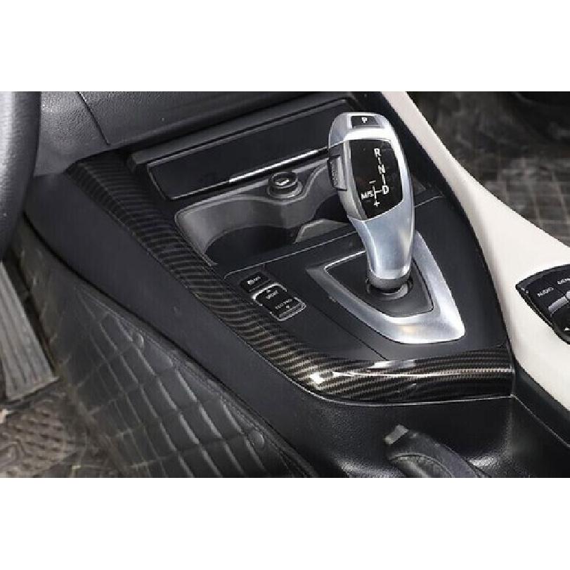 For BMW F20 F21 F22 F23 Carbon Fiber Style Middle Console Gear Shift Strip Trim