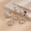 Stylish Geometric Designs Gemstones Rings Craft from Sturdy Metal Materials for a Touch of Elegant and Unique Styles