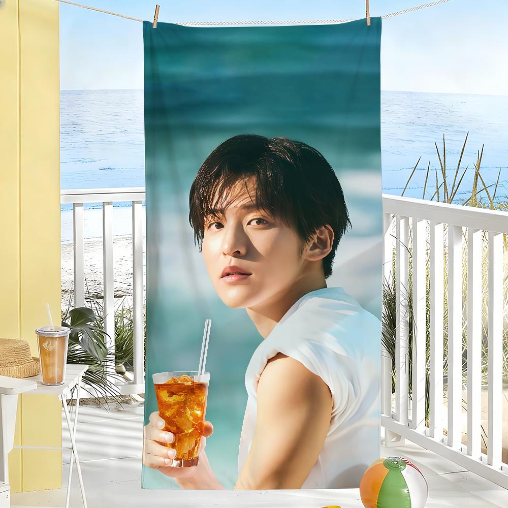 Japanese model R-Ren M-Meguro Towel Drying Bath Towel Applicable To Light Swimming Camping Yoga Beach Out