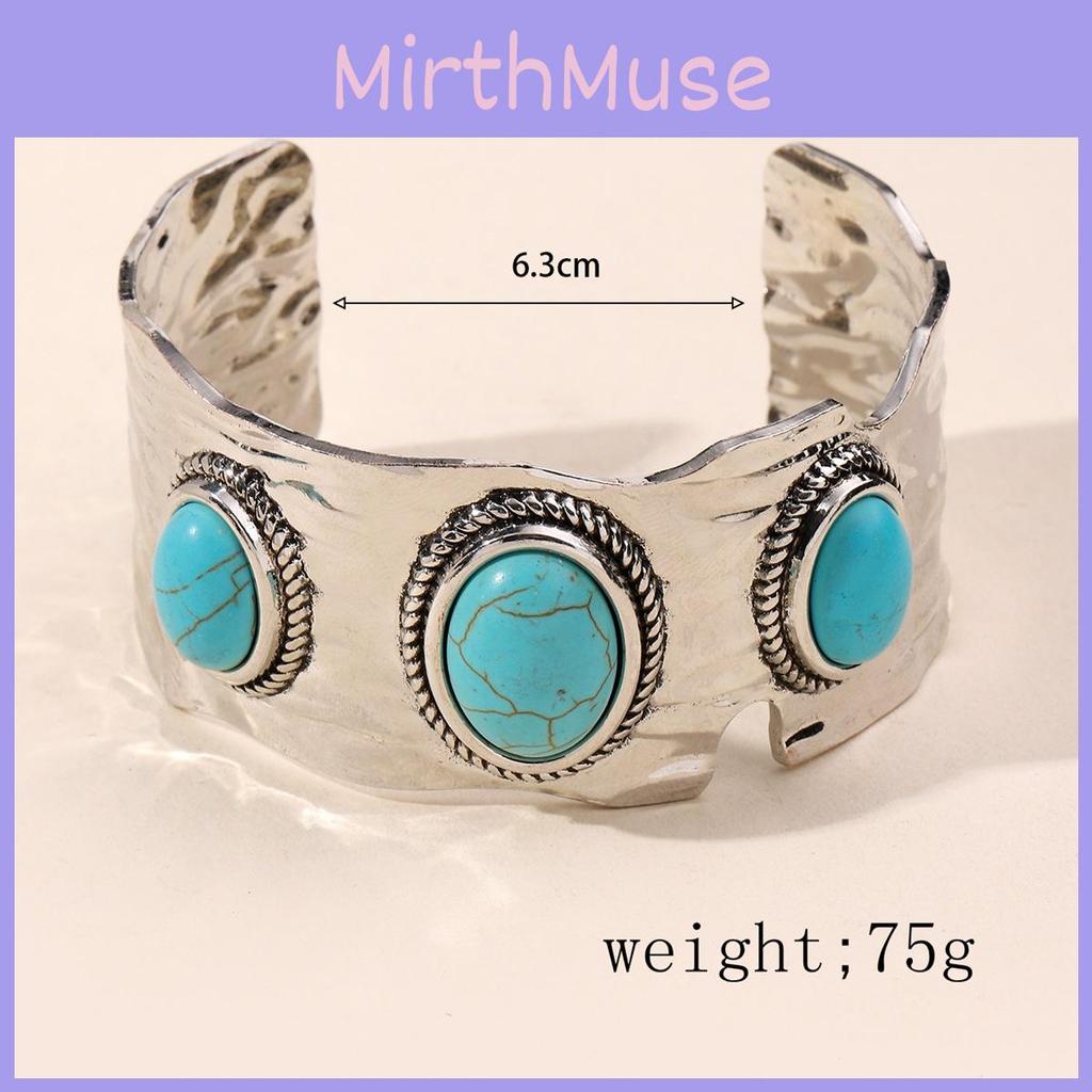 Boho Chic Alloy Geometric Hand Bracelet With Turquoise For Womens Fashion Scene