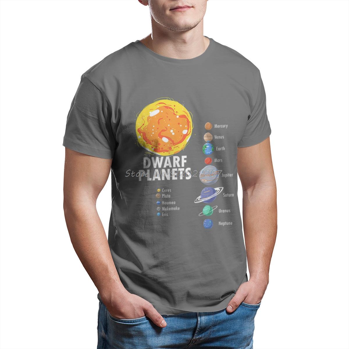 

Solar System Dwarf Planets Outer Space Astronaut T-Shirt Cotton T Shirt Harajuku Tshirt Tees Streetwear Men s Clothing 4XL
