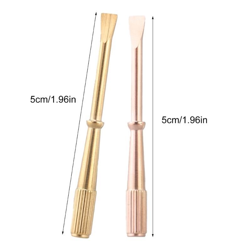 2Pcs Bracelet Screwdriver Titanium Steel Screw Driver Jewelry Repair Tool Slotted Screwdriver for Bracelet Repair Screw