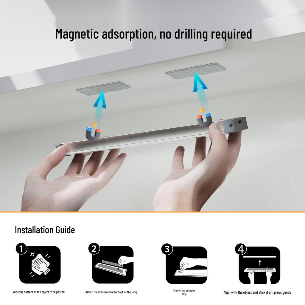 Smart Wireless Motion Sensor LED Night Light for Dorms and Cabinets