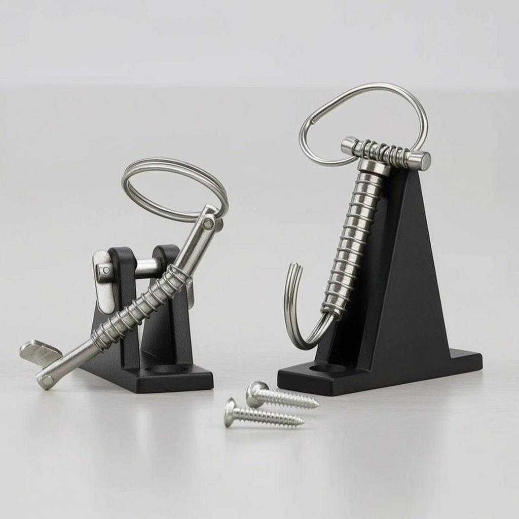 Marine 316 5X51mm Quick Release Pin Boat Top Deck Hinge Easy Install Nylon Canopy Mount Dinghy