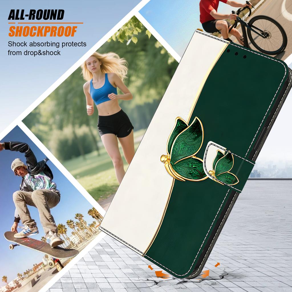 For Google Pixel 9 Pro XL Leather Case Pattern Printing Wallet Stand Anti Drop Phone Cover