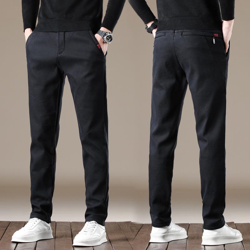 

Мужские зимние повседневные узкие прямые брюки с бархатной подкладкой - корейский стиль 36 (Waist 28-29) 180 lbs