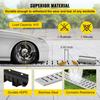 Trench Drain System, Channel Drain with Metal Grate, 150x130 Mm HDPE Drainage Trench, Black Plastic Garage Floor Drain, 3x39 Trench Drain Grate, with