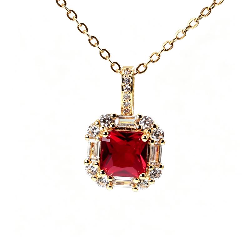 Exquisite High-End Zircon Pendant Necklace for Women