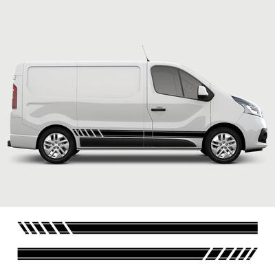 Car Door Side Stickers Camper Van Vinyl Film Decals For Renault Trafic 3 2 Fiat Talento Nissan NV300 Vauxhall Vivaro Accessories